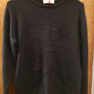 Black Sweater with Star Design